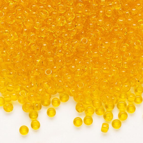 Seed bead, Preciosa Ornela Czech glass, pkg/50g, #8 rocaille, transparent hyacinth, (80060). image number 0