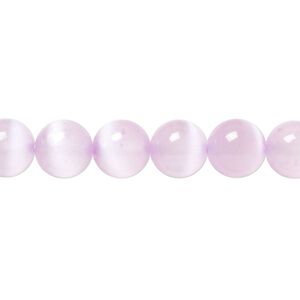 Selenite 1pkg1, round bead 15.5-16 inch 8mm