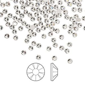 Flat back 1440pk crystal foil back, Preciosa MAXIMA Czech crystal rhinestone 2.5-2.7mm chaton rose round SS9