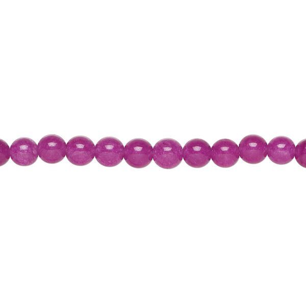 Malaysia "jade" 1pkg1, round bead, 15.5-16 inch 4mm grape image number 0