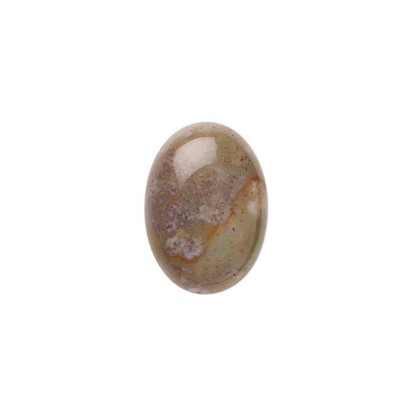 Cabochon, fancy jasper (natural), 18x13mm calibrated oval, B grade, Mohs hardness 6-1/2 to 7. Sold per pkg of 4. image number 0