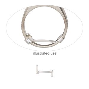 Ring guard, sterling silver, 2mm wide, fits up to 5.25mm wide shanks. Sold per pkg of 2.