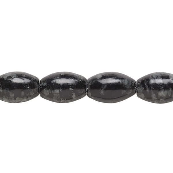 Bead, Picasso serpentine (natural), 12x8mm oval, B- grade, Mohs hardness 2-1/2 to 6. Sold per 15-inch strand. image number 0