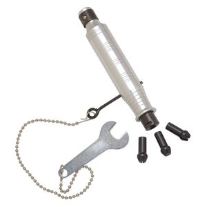 Handpiece attachment, Foredom® H.44T, steel and aluminum, 5-5/8x1-inch with 1/4 inch diameter shanks. Sold per set.