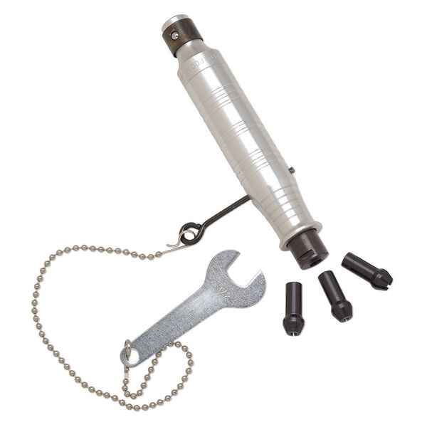 Handpiece attachment, Foredom® H.44T, steel and aluminum, 5-5/8x1-inch with 1/4 inch diameter shanks. Sold per set. image number 0