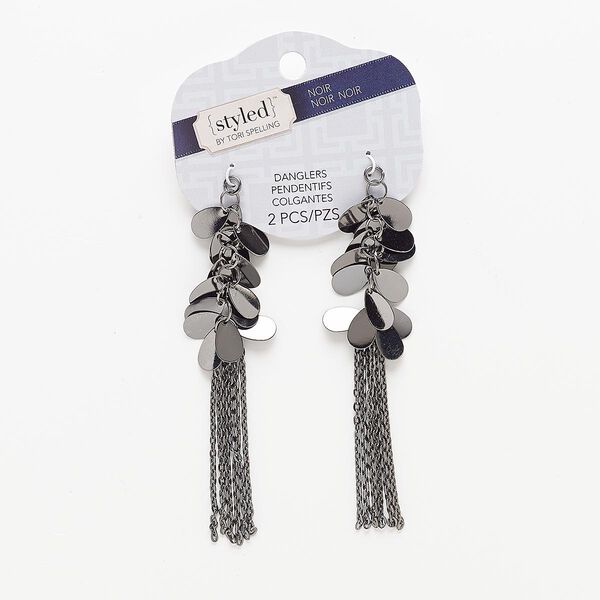Focal, gunmetal-finished steel, 4x1 inches. Sold per pkg of 2. image number 0