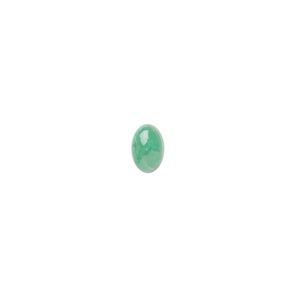 Emerald 1pkg1, hand-cut calibrated oval cab 6x4mm