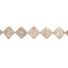 Redline marble 1pkg1, flat diamond bead natural, 14 inch 33-36mm image number 1