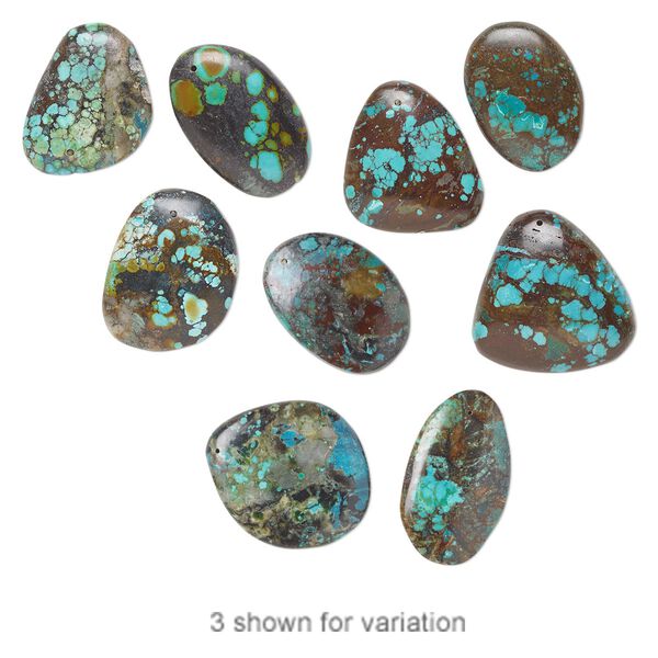 Turquoise 1pkg3, freeform focal mix 30x24mm-65x45mm image number 0
