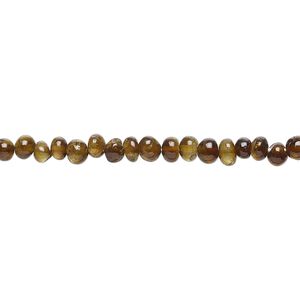 Brown tourmaline 1pkg1, hand-cut rondelle bead natural 14 inch 3x2mm-4x3mm
