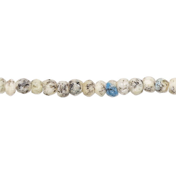 K2 "jasper" 1pkg1, hand-cut faceted rondelle bead natural C grade, 10 inch 4x2mm-5x4mm image number 0