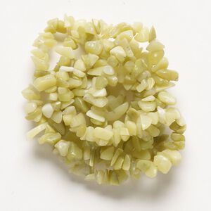 New "jade" 1pkg1, chip bead natural 30 inch mini to extra-large
