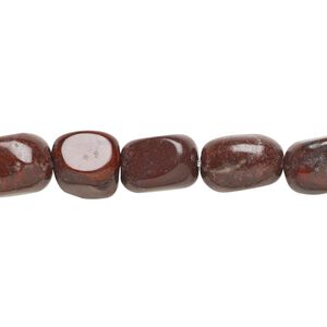 Indian bloodstone 1pkg1, tumbled nugget bead natural 15.5-16 inch small