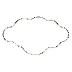 Wire frame, steel, 4-1/2 x 2-1/2 inch cloud. Sold individually.