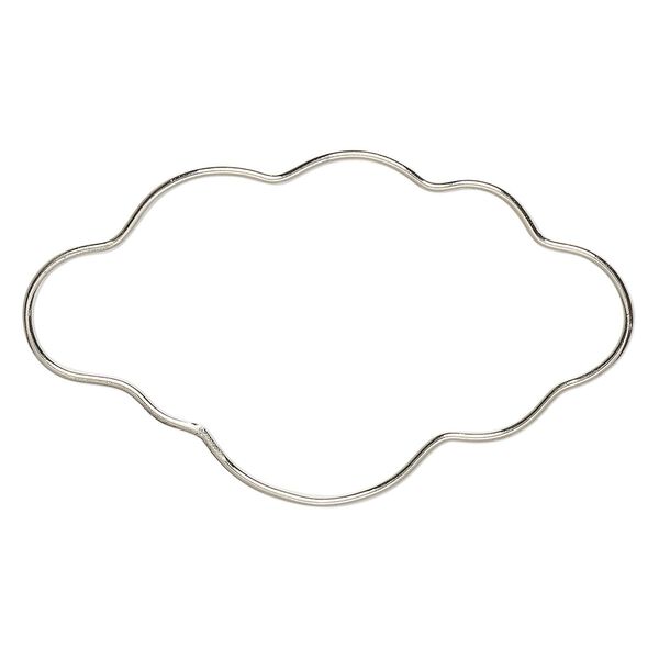Wire frame, steel, 4-1/2 x 2-1/2 inch cloud. Sold individually. image number 0