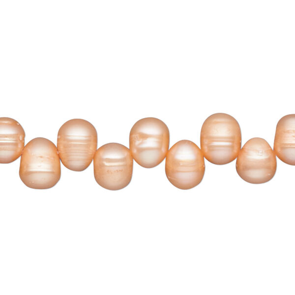 Pearl, cultured freshwater (dyed), daylily, 7x6mm-10x7mm top-drilled rice, D grade, Mohs hardness 2-1/2 to 4. Sold per 15-inch strand. image number 0
