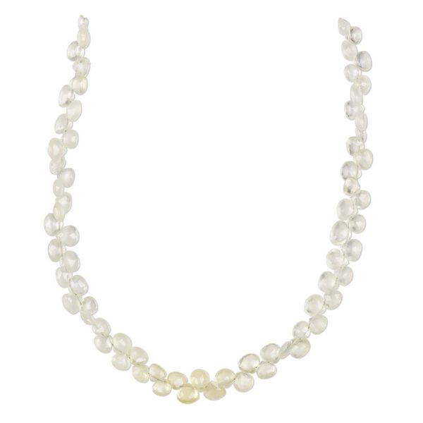 Golden yellow prehnite 1pkg1, hand-cut top-drilled faceted puffed teardrop bead natural 8 inch 4-5mm image number 0