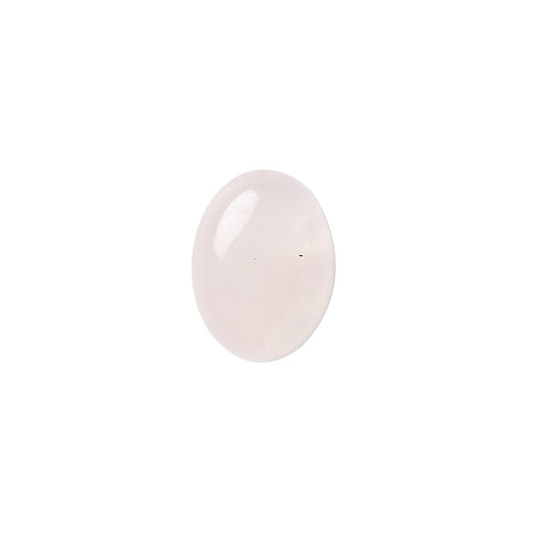 Cabochon, rose quartz (natural), 16x12mm calibrated oval, B- grade, Mohs hardness 7. Sold per pkg of 6. image number 0