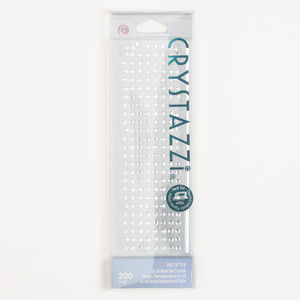 Flat back 1pkg200 clear, crystal rhinestone 2.70-2.90mm hotfix round SS10