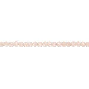 Peach flake moonstone 1pkg1, faceted round bead natural 13 inch 2mm