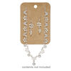 Earring / necklace card, kraft paper, 3 x 2-1/4 inches. Sold per pkg of 50. image number 2