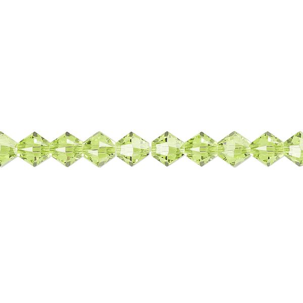 Bead 24pk citrus green, Crystal Passions® 5mm bicone 5328 image number 0