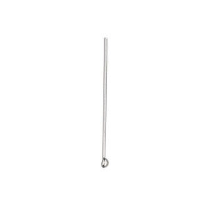 Head pin 1pkg8 sterling silver, 1 inch / ball tip, 22 gauge Hill Tribes