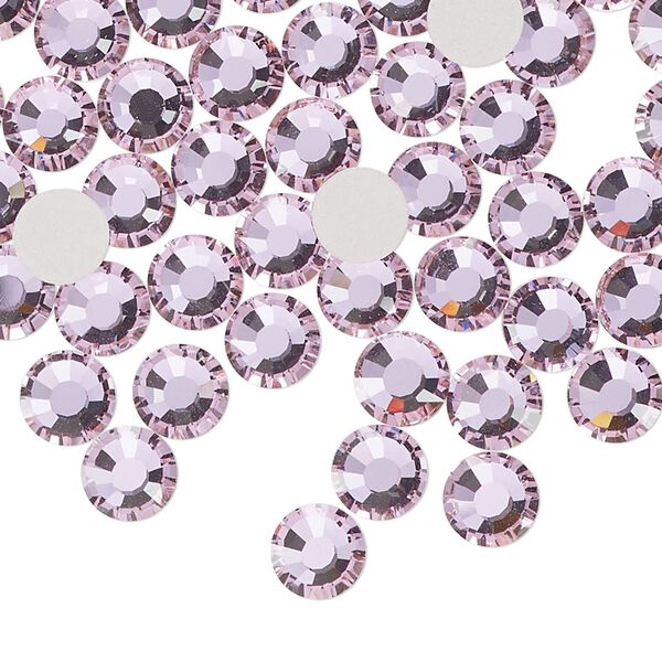 Flat back 288pk mesmera foil back, Preciosa MAXIMA Czech crystal rhinestone 6.3-6.5mm chaton rose round SS30 image number 0