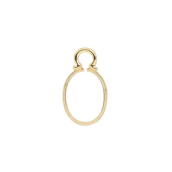 Drop, Cinch Mount, 14Kt gold-filled, 14x10mm oval setting. Sold individually. image number 0