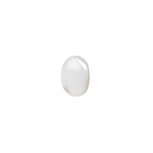 Cabochon, trochus shell (natural), 6x4mm calibrated oval, Mohs hardness 3-1/2. Sold per pkg of 4.