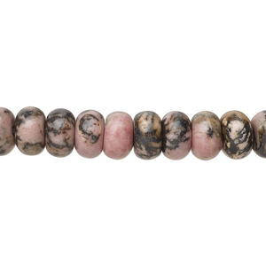 Rhodonite 1pkg10, rondelle bead natural 8x5mm