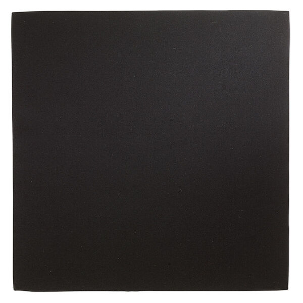 Sheet, faux suede, black, 8-1/2 inch square, 0.6-0.7mm thick. Sold individually. image number 0