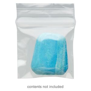 Bag, Tite-Lip™, plastic, clear, 1-1/2 x 1-1/2 inch top zip. Sold per pkg of 1,000.