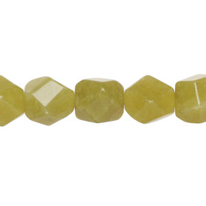 Olive new "jade" 1pkg1, nugget bead natural, 15 inch mini to small