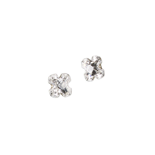 Flat back 1pkg12 crystal clear foil back, Crystal Fire® rhinestone 4x2mm faceted navette 2200 image number 0