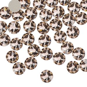 Flat back 288pk vintage rose foil back, Swarovski® 6.32-6.5mm rose round SS30 2088