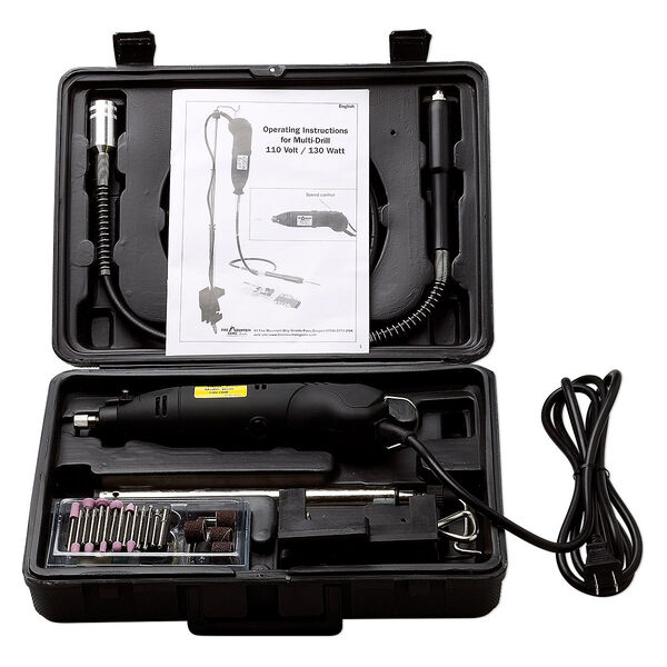 Rotary tool, steel, grinding and polishing set with case. Sold individually. image number 0