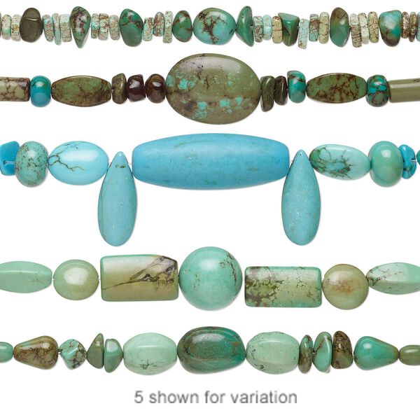 Magnesite 1pkg1, mixed shape bead 4 inch mix 4mm-40x15mm image number 0