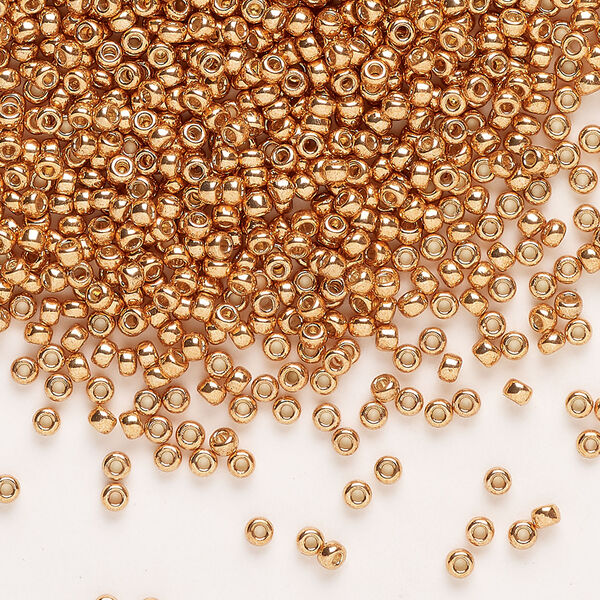 Seed bead, Miyuki 1pkg25g glass, #11 rocaille, Duracoat&reg; opaque galvanized muscat (RR-4206) image number 0