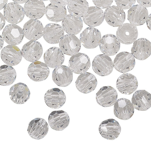 Bead 288pk crystal, Preciosa Czech crystal 6mm round image number 0