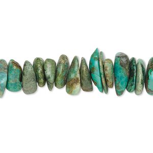 Turquoise 1pkg1, chip bead 15 inch large