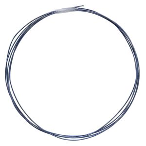 Wire, anodized niobium, dark blue, half-hard, round, 20 gauge. Sold pkg of 5 feet.