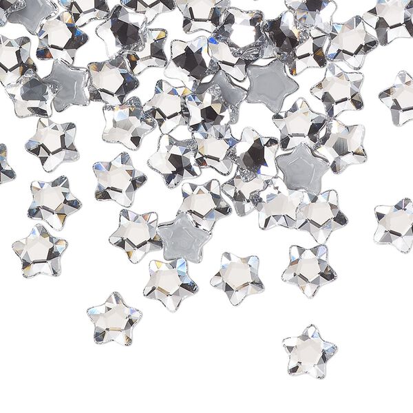 Flat back 360pk crystal foil back, Swarovski® hotfix 6mm star flower 2754 image number 0