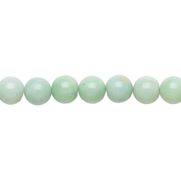 Chrysoprase 1pkg1, hand-cut round bead natural 13 inch 7-8mm image number 0