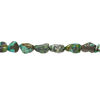 Turquoise 1pkg1, tumbled nugget bead, 15 inch small to large / blue-green image number 1
