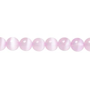 Selenite 1pkg1, round bead 15.5-16 inch 6mm
