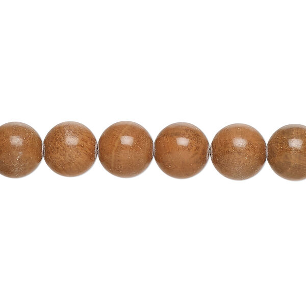 Bead, tigerskin "jasper" (limestone) (natural), 8mm round, C grade, Mohs hardness 4-5. Sold per 15-inch strand, approximately 50 beads. image number 0