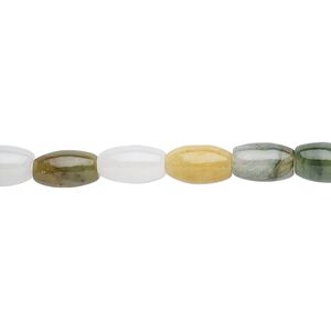 Jadeite 1pkg1, round tube bead 15.5-16 inch 8x5mm-10x6mm