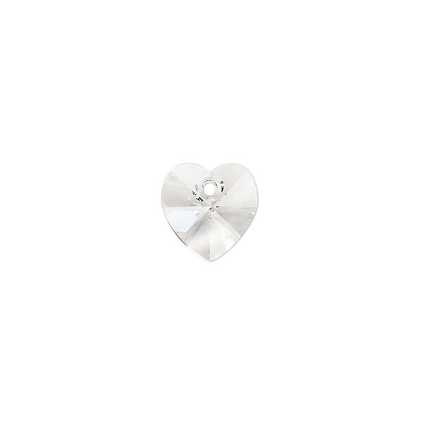 Drop 4pk crystal, Preciosa Czech crystal 10mm pendant heart image number 0