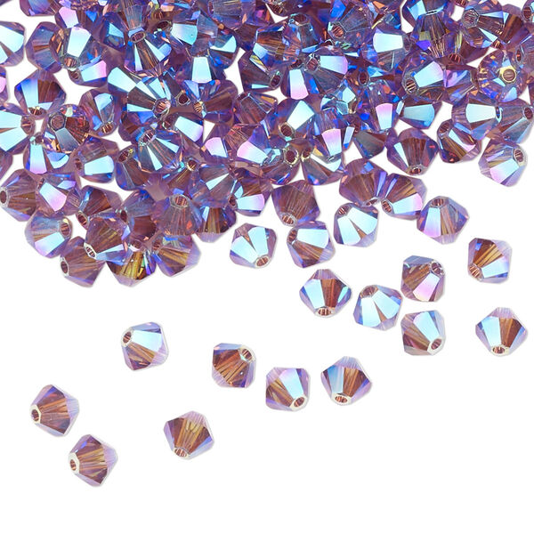 Bead 1440pk iris AB 2X, Swarovski® 4mm XILION bicone 5328 image number 0